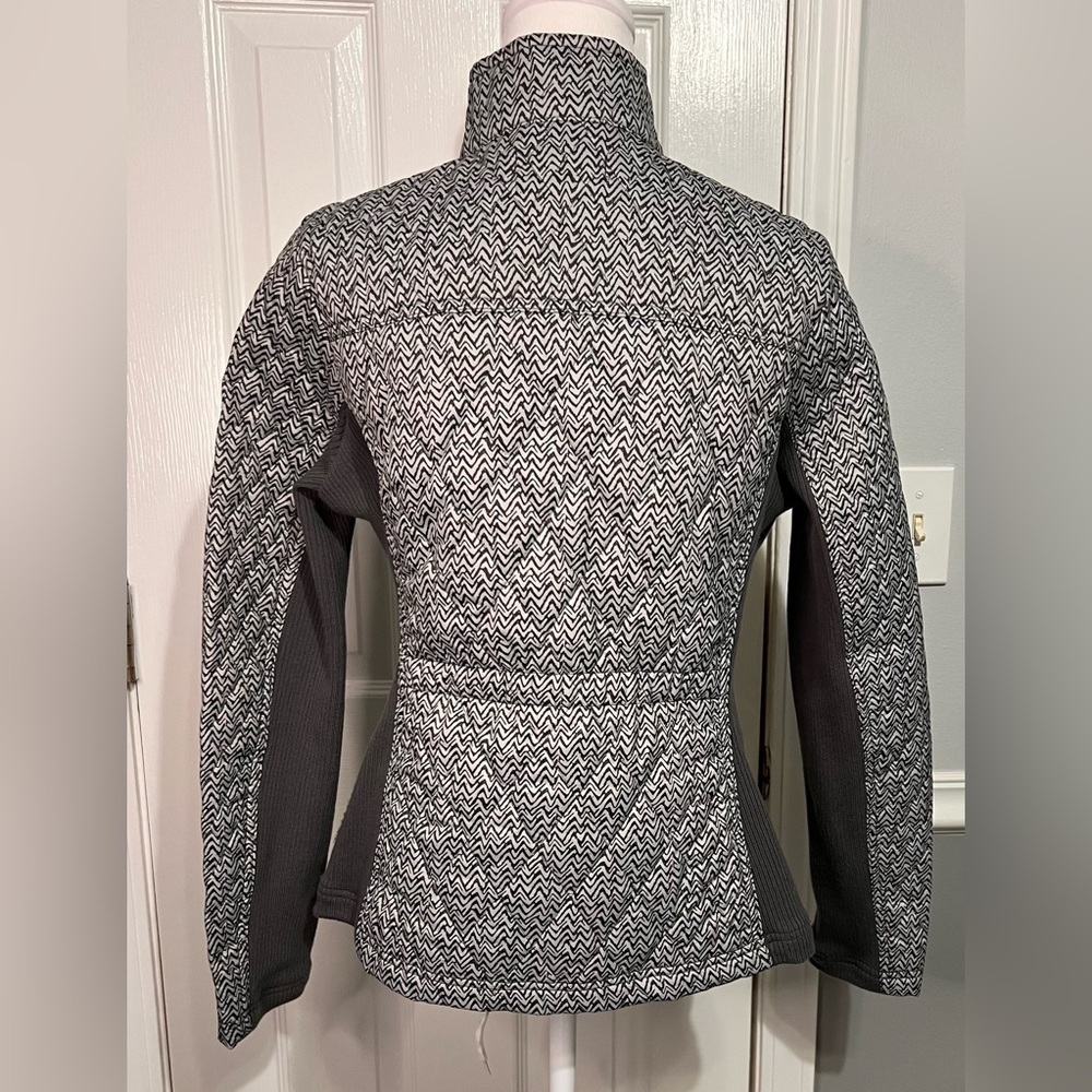 Merona Women’s Gray Medium Jacket with Pockets Inside & Out With Zipper & Snaps - Picture 4 of 12